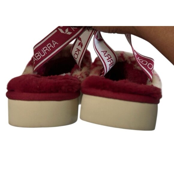 Koolaburra by UGG  Fuzz'n Faux Fur Slide Slipper  Red Tie Dye Womens Sz 7 - Picture 12 of 15